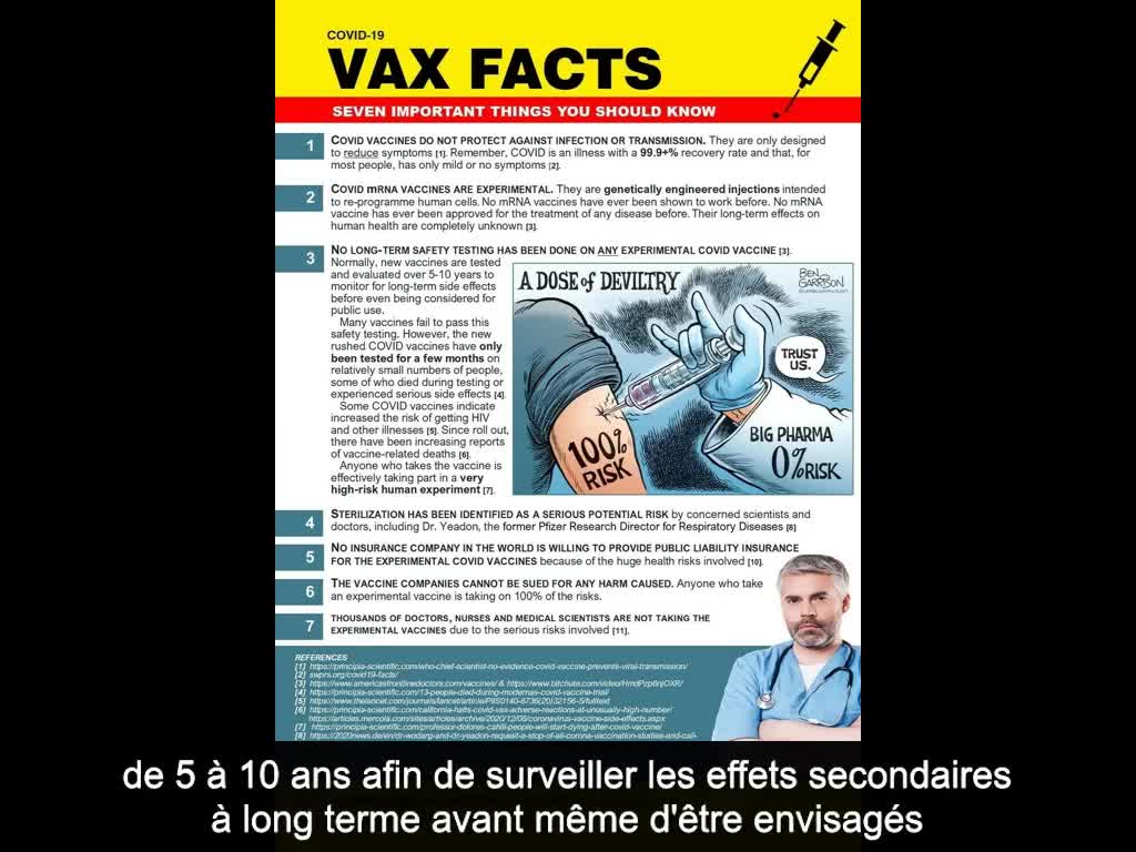 DissidentSignPosts : Faits concernant le vaccin COVID-19 (VOST)