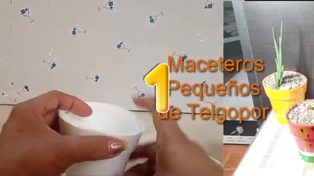 5 Lindos Modelos de Maceteros Pequeños de telgopor