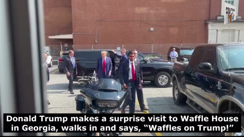 TRUMP GOES TO WAFFLE HOUSE!!