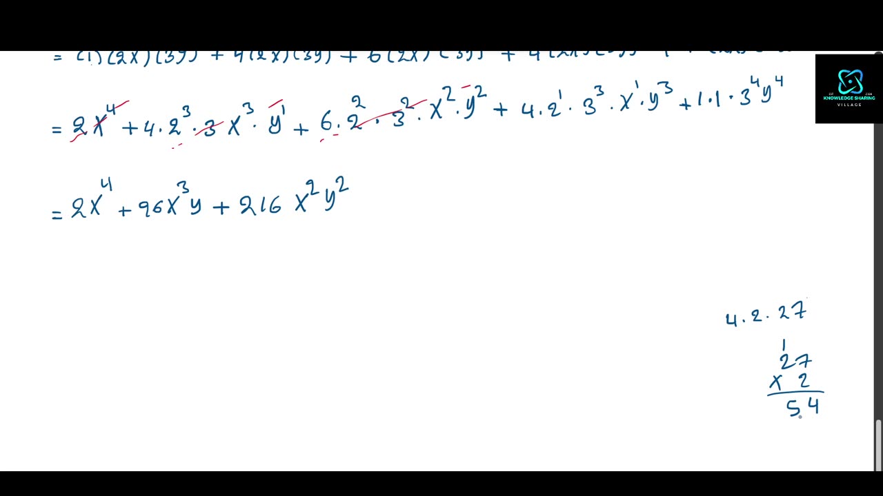 Binomisk Utveckling: Part 1: Exempel 2