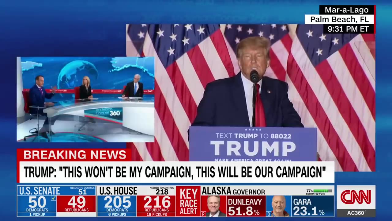 Watch Donald Trump declare his bid for president in 2024.