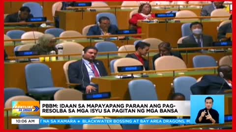 PBBM: Idaan sa mapayapang paraan ang pagresolba ng isyu sa pagitan ng mga bansa