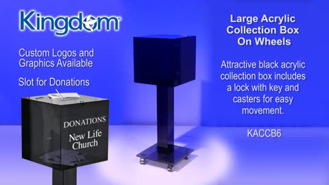 Beautiful No Touch Collection Box - KACCB6P
