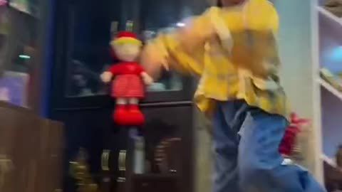 Little girl dancing