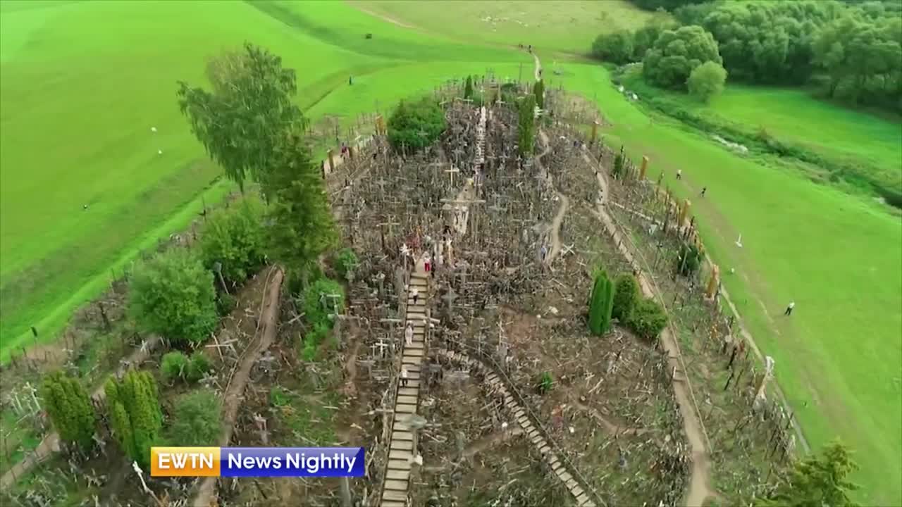 Thousands of crosses in Lithuania survived Communist Party's destruction efforts - EWTN News Nightly