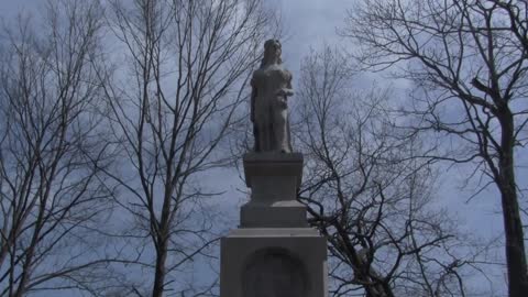 Hannah Duston Statue in Boscowan, NH