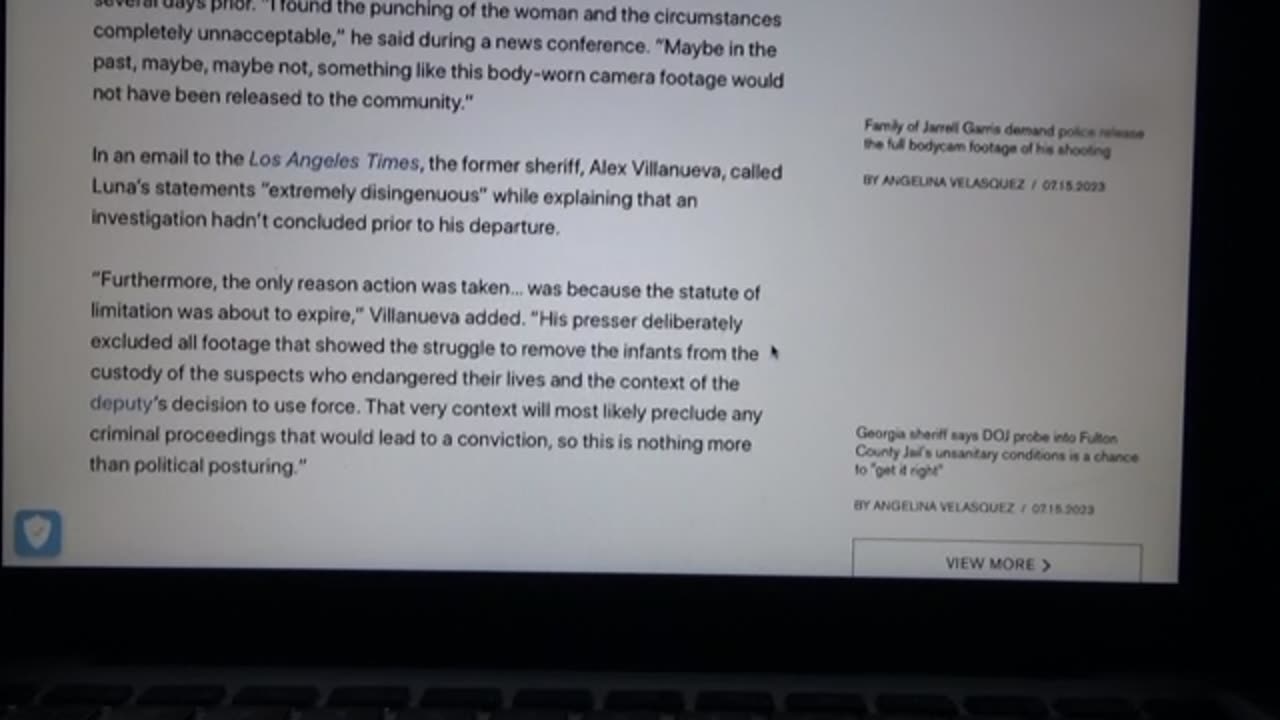 Look at the force of his punch by his elbow