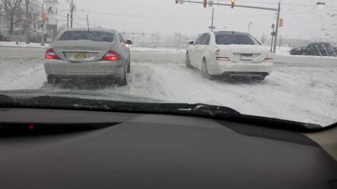 Never buy a Mercedes or drive one during snow.