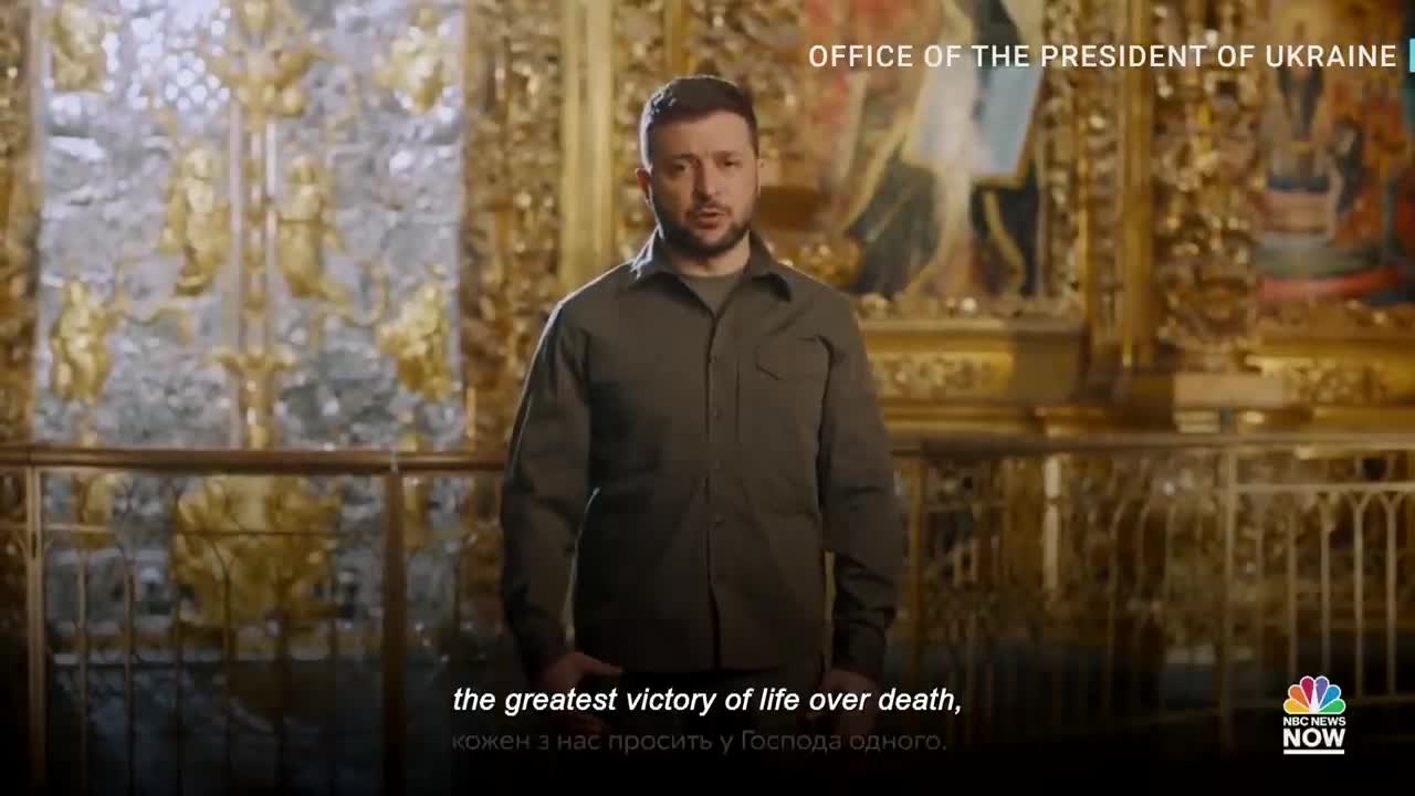 Zelenskyy Asks God To "Save All Ukrainians" In Easter Message