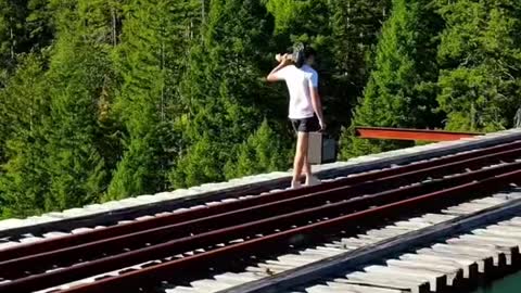 I brought my guitar to the highest abandoned bridge in the United States