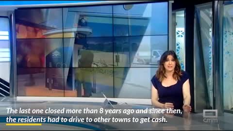 News Report - ATMs for the community Quer, Castilla la Mancha Spain.