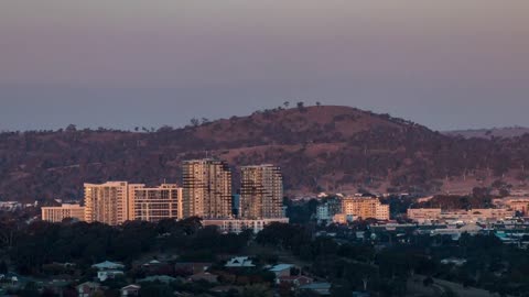 Rising Pink Full Moon, Canberra Australia_1