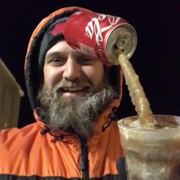 I tried to pour a can of coca cola in Antarctica