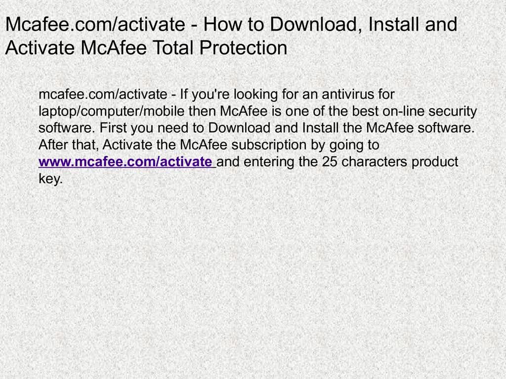 mcafee com activate | mcafee activate