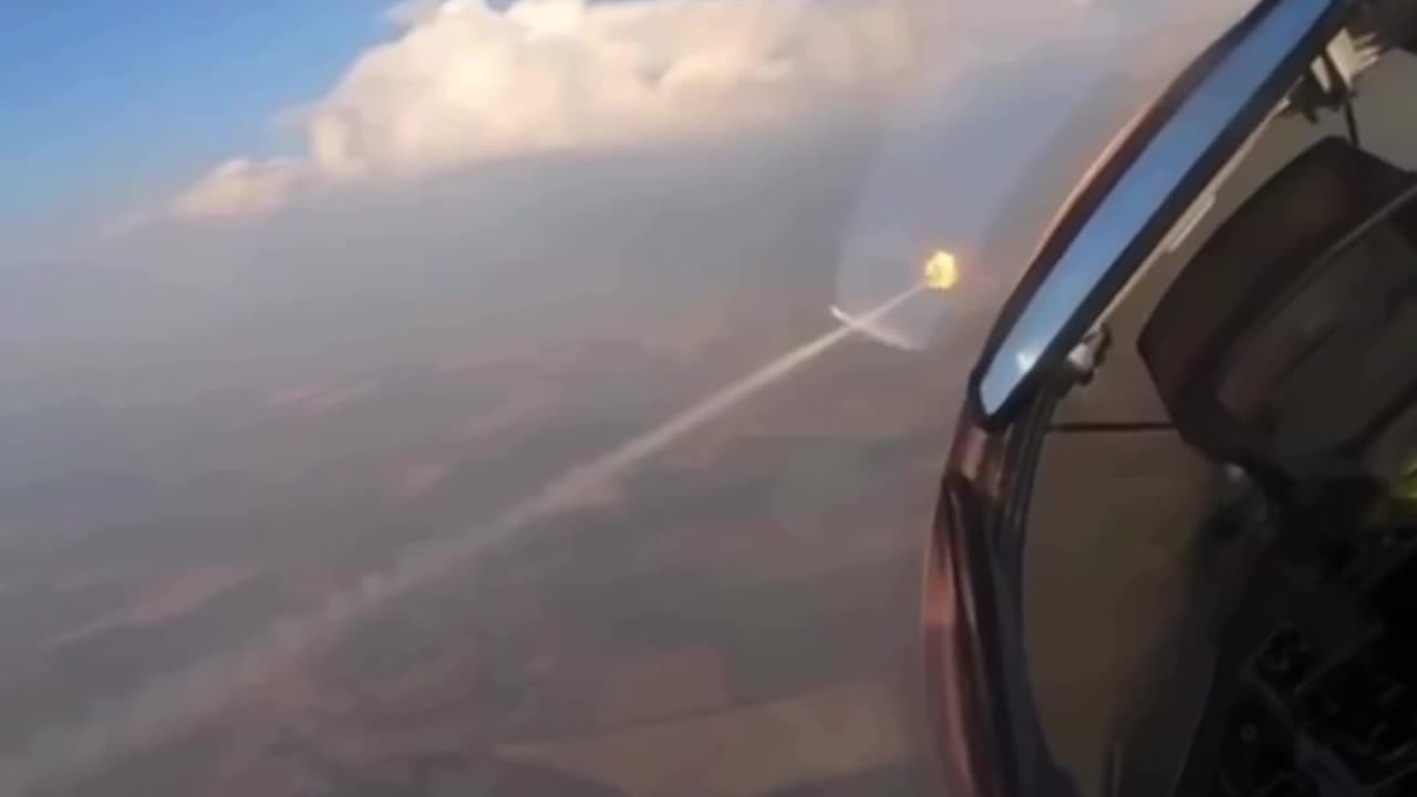 Ukrainian MiG-29 shoots down a Russian drone