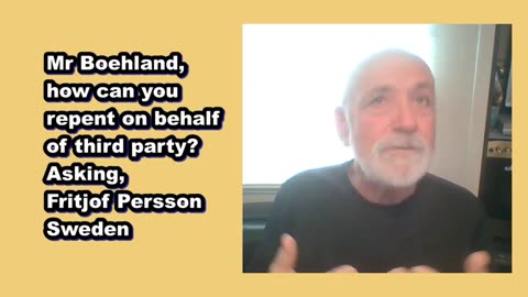 Mike Boehland, an invitation to interview with Fritjof Persson and Dr Glenn Dormer