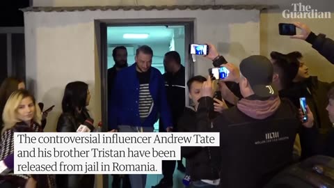 Andrew Tate released from prison and on house arrest