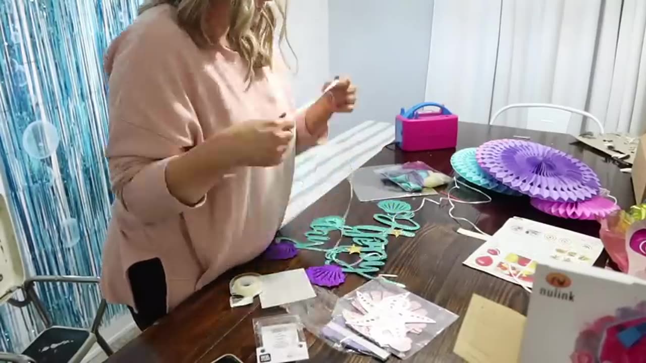 MERMAID THEME PARTY PREP WITH ME PARTY IDEAS DECORATIONS 3 YEAR OLD BIRTHDAY PARTY