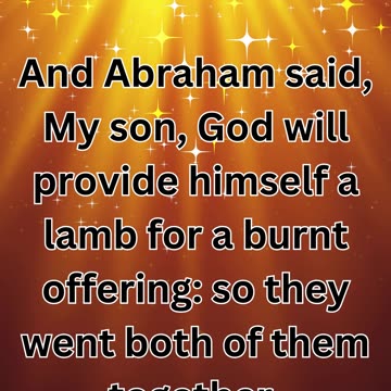 "God Will Provide: Genesis 22:8"