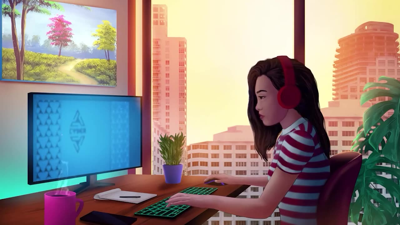 Creating my own Logo, From Sketch to Final Product ☁ [with birds sounds | study & relaxing session]