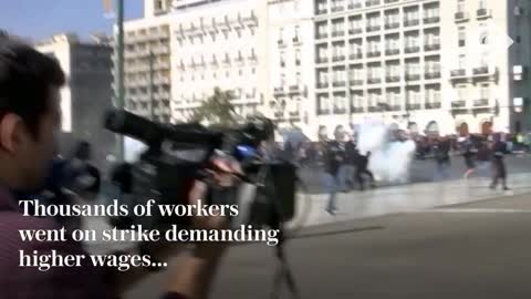 19_Protesters clash with police at Greece inflation rally