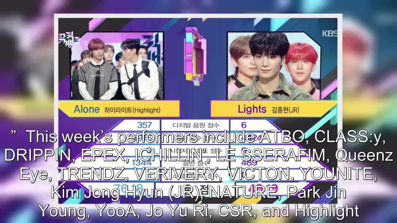 Watch: Highlight Takes 3rd Win For “Alone” On “Music Bank”; Performances By LE SSERAFIM, VICTON, And