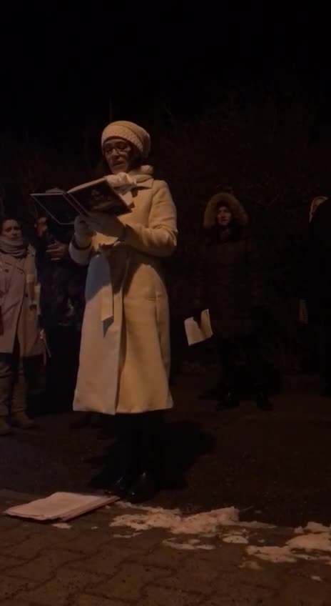 Germany: Protesters Sing Christmas Songs Outside of Quarantine Center Imprisoning Children