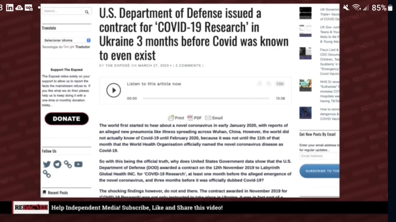 We knew about covid when?