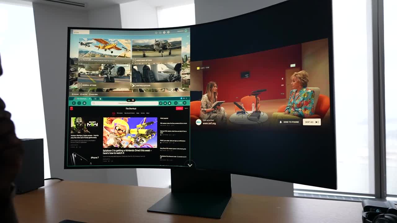 Monitor for Samsung Odyssey ARK gaming:165Hz, 55-inch monster in 4K!