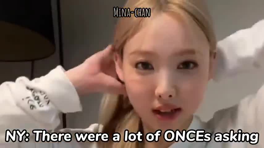 Nayeon couldn't do ONCE's request after seeing Mina did this elegantly 😳
