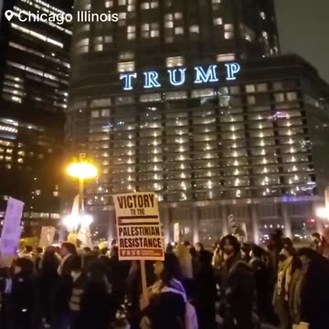 🚨#BREAKING: Massive Anti-Trump Protest is underway and have gathered in Chicago after Hours