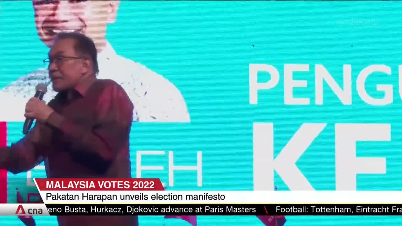Malaysia general election: Pakatan Harapan unveils manifesto, cost of living high on the agenda