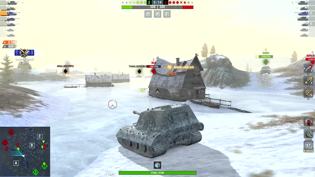 Jagdpanzer E 100 (Class 1) | 6,2k Damage / 3 Kill | World of Tanks Blitz
