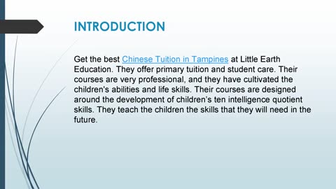 Get the best Chinese Tuition in Tampines