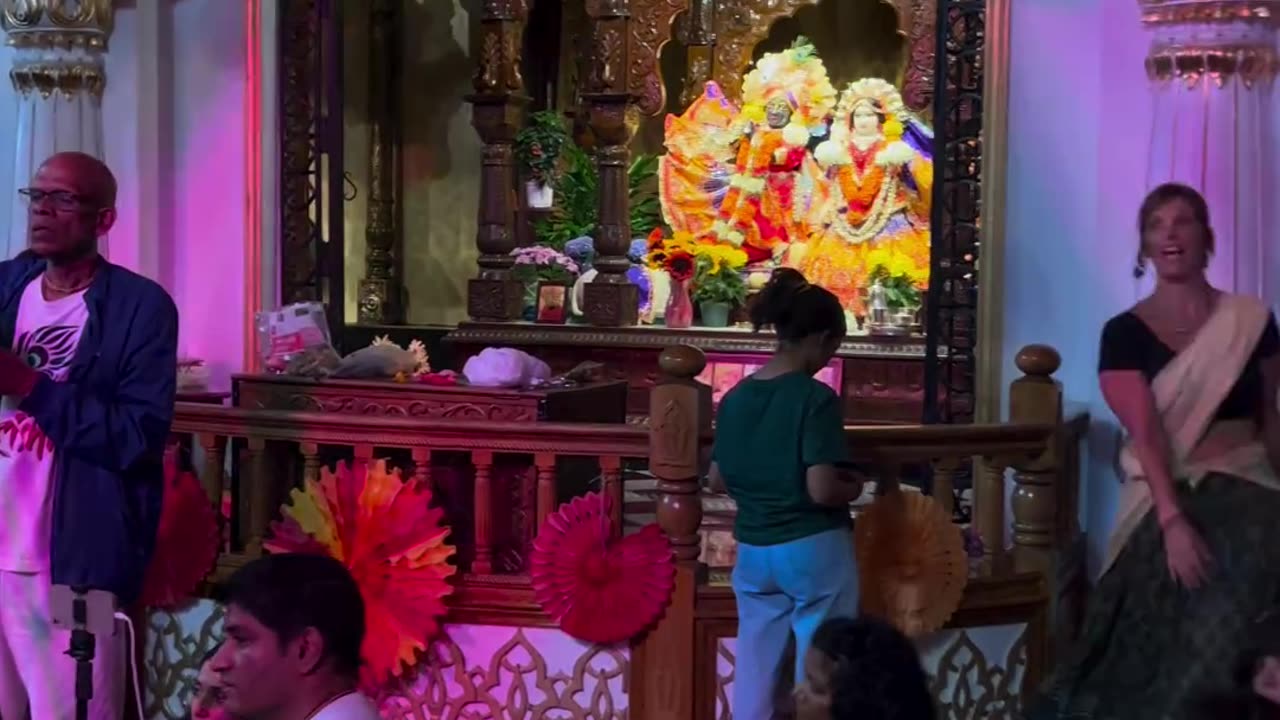 Temple kirtan at Iskcon Toronto, Canada July 2024