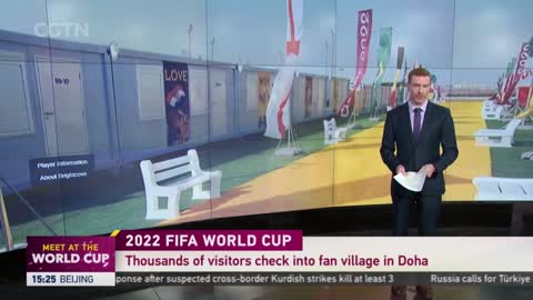 Thousands of visitors check into fan village at Qatar World Cup