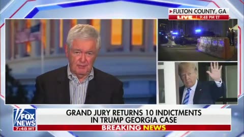 GINGRICH BELIEVES TRUMP INDICTMENTS ARE 'THE GREATEST CONSTITUTIONAL CRISIS' SINCE THE CIVIL WAR ERA