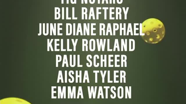 Stephen Colbert + your favorite celebrities + pickleball