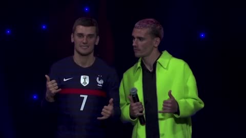 French soccer star Griezmann meets his wax double