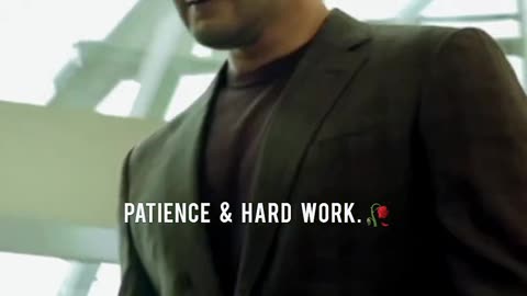 Success is a game of patience and hardwork