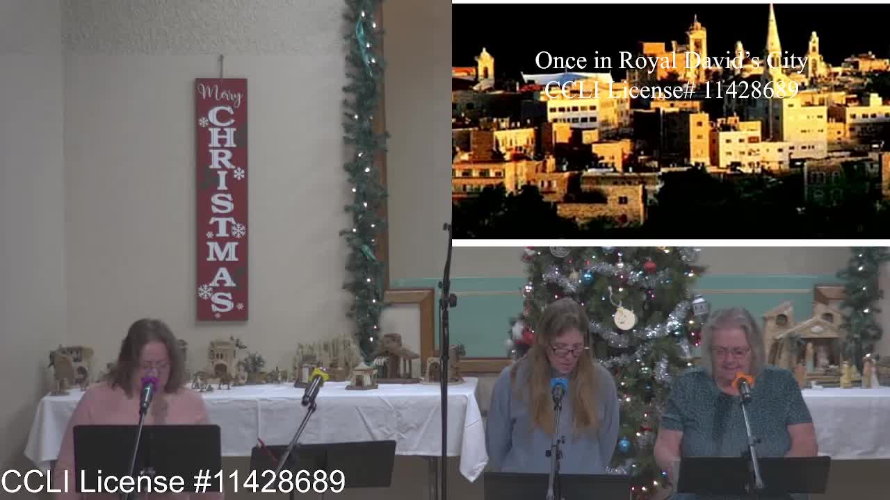 Moose Creek Baptist Church Sing “Once in Royal David’s City” During Service 12-18-2022