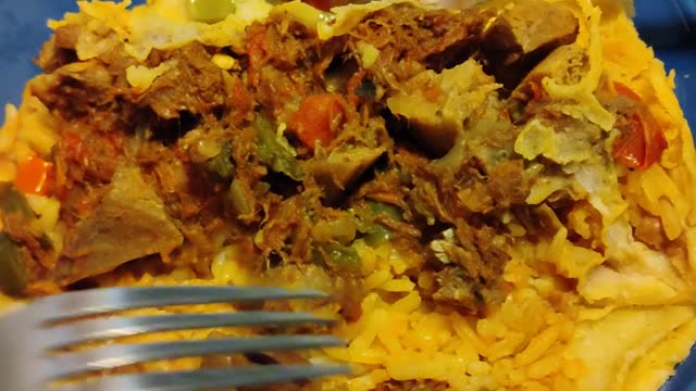 Taco de Machaca en Espanol
