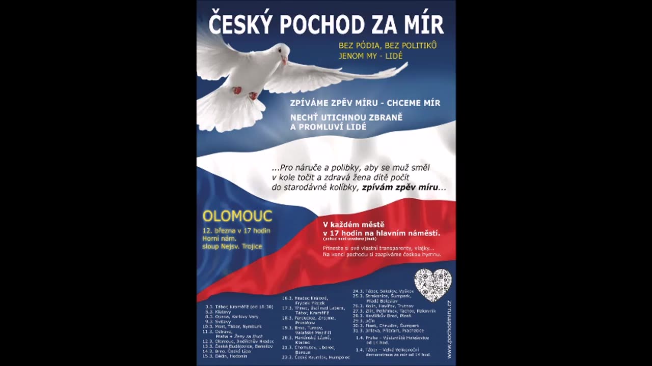 Pochod za mír, Olomouc