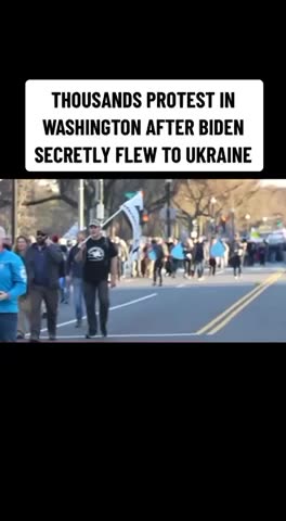 Presidents’ Day protest after 1% “Joe” heads to Ukraine