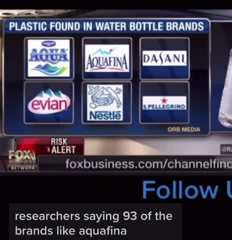 Micro plastic found in major water bottle brands