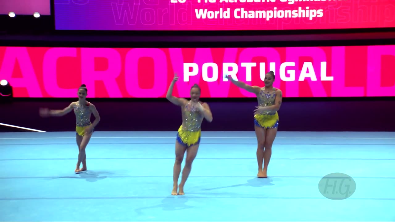 Portugal 1 (POR) - 2022 Acrobatic Worlds, Baku (AZE) - Dynamic Qualification Womens Group