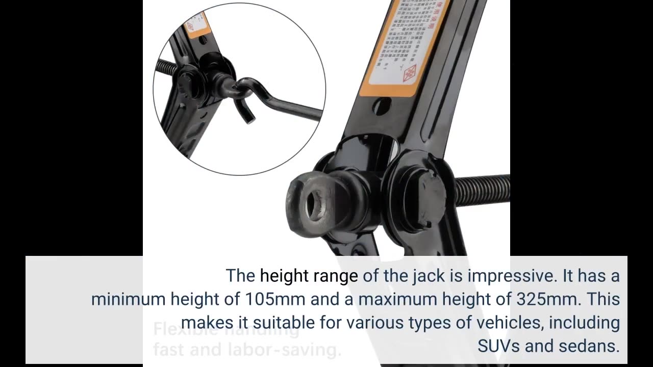 Leadstand Scissor jack with 2T labour-saving design, thickened steel plate, can be used