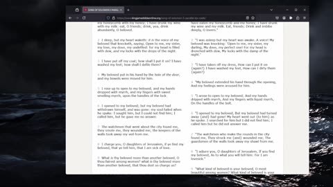 The Song of Solomon 3-6