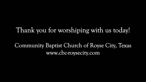 Worship Service for February 19, 2023