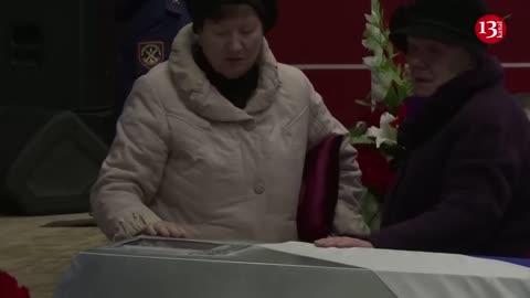 Mourners attend funeral of Russian serviceman killed in Ukraine